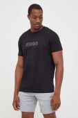 Футболка лаунж HUGO колір чорний з принтом Футболка лаунж HUGO колір чорний з принтом