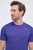 Бігова футболка Mizuno Impulse колір синій меланж