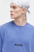 Бавовняна футболка Karl Kani чоловічий з принтом колір блакитний Бавовняна футболка Karl Kani чоловічий з принтом колір блакитний