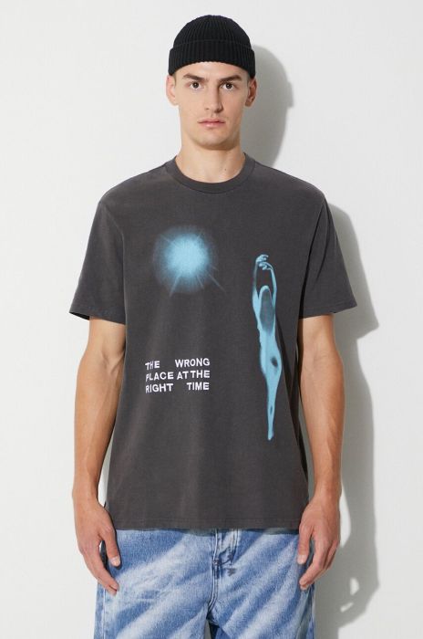 Бавовняна футболка KSUBI колір чорний з принтом (3584813) Бавовняна футболка KSUBI колір чорний з принтом (3584813)