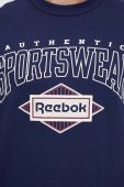 Бавовняна футболка Reebok Classic колір синій з принтом (3543195) Бавовняна футболка Reebok Classic колір синій з принтом (3543195)