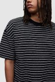 Бавовняна футболка AllSaints RICKY SS CREW колір чорний візерунок Бавовняна футболка AllSaints RICKY SS CREW колір чорний візерунок