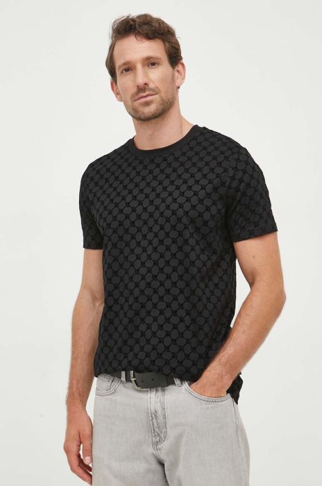 Бавовняна футболка Joop! колір чорний однотонний (3524914)