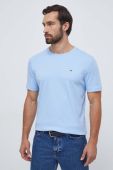 Бавовняна футболка Tommy Hilfiger однотонний колір блакитний (3513202) Бавовняна футболка Tommy Hilfiger однотонний колір блакитний (3513202)