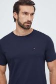 Бавовняна футболка Tommy Hilfiger колір синій однотонний (3513207) Бавовняна футболка Tommy Hilfiger колір синій однотонний (3513207)