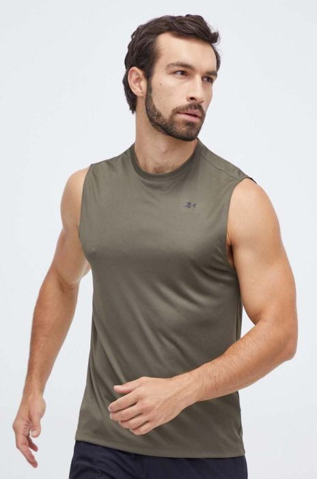 Тренувальна футболка Reebok Tech колір зелений Тренувальна футболка Reebok Tech колір зелений