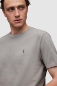 Футболка AllSaints MD095Z OSSAGE SS CREW чоловіча колір сірий однотонна Футболка AllSaints MD095Z OSSAGE SS CREW чоловіча колір сірий однотонна