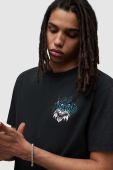 Футболка AllSaints MG043Z TOMKAT SS CREW чоловіча колір чорний з принтом Футболка AllSaints MG043Z TOMKAT SS CREW чоловіча колір чорний з принтом