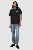 Футболка AllSaints MG043Z TOMKAT SS CREW чоловіча колір чорний з принтом Футболка AllSaints MG043Z TOMKAT SS CREW чоловіча колір чорний з принтом