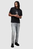 Футболка AllSaints MG067Z RELICS SS CREW чоловіча колір чорний візерунок Футболка AllSaints MG067Z RELICS SS CREW чоловіча колір чорний візерунок