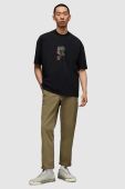 Футболка AllSaints MG073Z AMULET SS CREW чоловіча колір чорний Футболка AllSaints MG073Z AMULET SS CREW чоловіча колір чорний