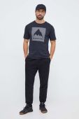 Бавовняна футболка Burton чоловічий колір чорний з принтом (3626530) Бавовняна футболка Burton чоловічий колір чорний з принтом (3626530)