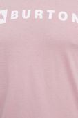 Бавовняна футболка Burton чоловічий колір рожевий з принтом Бавовняна футболка Burton чоловічий колір рожевий з принтом