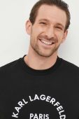 Бавовняна футболка Karl Lagerfeld чоловічий колір чорний з аплікацією (3642781) Бавовняна футболка Karl Lagerfeld чоловічий колір чорний з аплікацією (3642781)