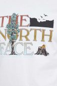Бавовняна футболка The North Face чоловічий колір бежевий з принтом Бавовняна футболка The North Face чоловічий колір бежевий з принтом
