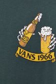 Бавовняна футболка Vans чоловічий колір зелений з принтом (3681629) Бавовняна футболка Vans чоловічий колір зелений з принтом (3681629)