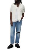 Сорочка AllSaints Bow чоловічі колір бежевий relaxed