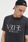 Бавовняна футболка Vertere Berlin колір чорний меланж Бавовняна футболка Vertere Berlin колір чорний меланж