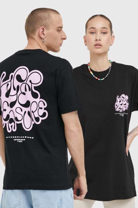 Бавовняна футболка Vertere Berlin колір чорний з принтом (3333341) Бавовняна футболка Vertere Berlin колір чорний з принтом (3333341)