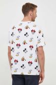 Бавовняна футболка United Colors of Benetton x Disney колір білий з візерунком