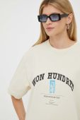 Бавовняна футболка Won Hundred колір бежевий з принтом Бавовняна футболка Won Hundred колір бежевий з принтом
