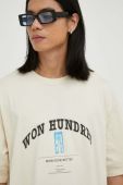 Бавовняна футболка Won Hundred колір бежевий з принтом Бавовняна футболка Won Hundred колір бежевий з принтом