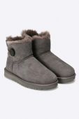 Черевики UGG жіночі колір сірий на плоскому ходу утеплені 1016422.GRY-GRY