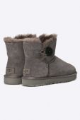 Черевики UGG жіночі колір сірий на плоскому ходу утеплені 1016422.GRY-GRY