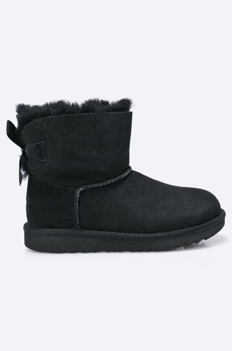 Зимове взуття UGG Mini Bailey Bow Ii колір чорний Зимове взуття UGG Mini Bailey Bow Ii колір чорний