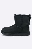 Зимове взуття UGG Mini Bailey Bow Ii колір чорний Зимове взуття UGG Mini Bailey Bow Ii колір чорний