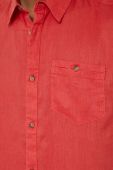 Сорочка з льону Medicine чоловіча колір червоний regular класичний комір
