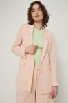 Піджак Medicine колір рожевий однобортний однотонна Піджак Medicine колір рожевий однобортний однотонна