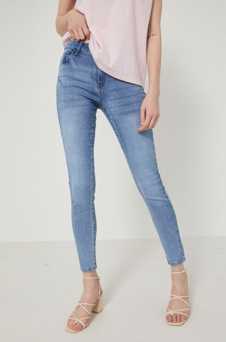 Джинси Medicine жіночі середня посадка колір блакитний (2020711) Джинси Medicine жіночі середня посадка колір блакитний (2020711)