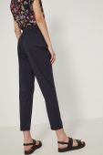 Штани Medicine жіночі колір синій фасон chinos висока посадка
