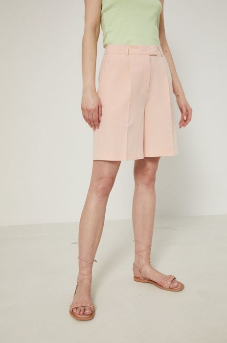 Шорти Medicine жіночі колір рожевий однотонні висока посадка Шорти Medicine жіночі колір рожевий однотонні висока посадка