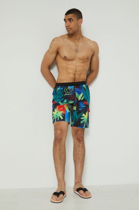 Купальні шорти Medicine чоловічі колір чорний візерунок Купальні шорти Medicine чоловічі колір чорний візерунок