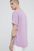 Бавовняна футболка Medicine колір фіолетовий однотонна