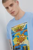 Бавовняна футболка Medicine з принтом колір блакитний (2414012) Бавовняна футболка Medicine з принтом колір блакитний (2414012)