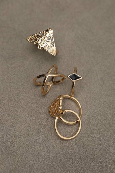 Персні Medicine 5-pack колір золотий (3032628) Персні Medicine 5-pack колір золотий (3032628)