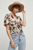 Блузка Medicine жіноча колір бежевий візерунок (3256229) Блузка Medicine жіноча колір бежевий візерунок (3256229)