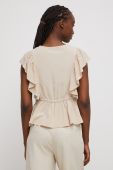 Блузка Medicine жіноча колір бежевий однотонна (3231038)