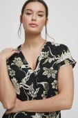 Блузка Medicine жіноча колір чорний візерунок (3231053)