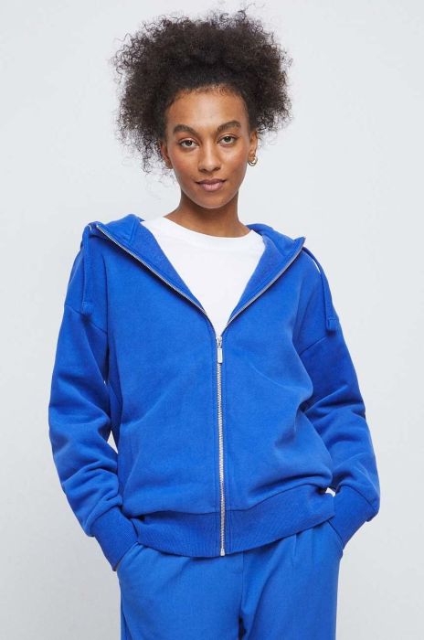 Кофта Medicine жіноча колір фіолетовий з капюшоном однотонна Кофта Medicine жіноча колір фіолетовий з капюшоном однотонна