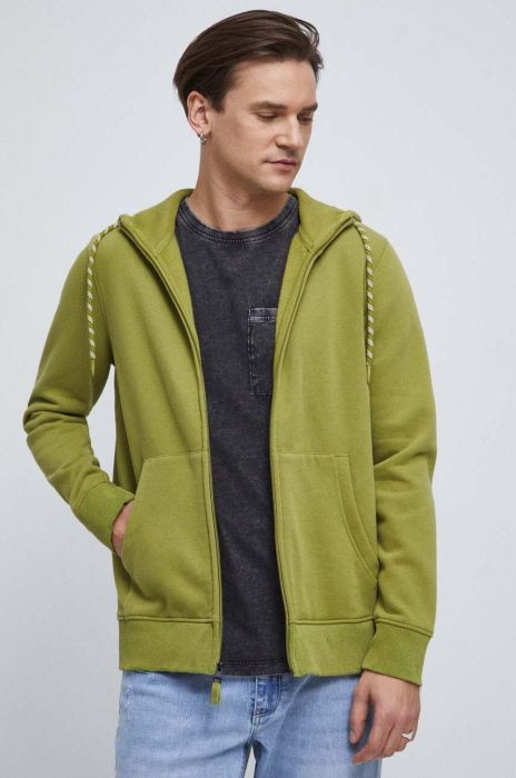 Кофта Medicine чоловіча колір зелений з капюшоном однотонна (3068013) Кофта Medicine чоловіча колір зелений з капюшоном однотонна (3068013)