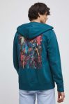 Кофта Medicine чоловіча колір бірюзовий з капюшоном з принтом Кофта Medicine чоловіча колір бірюзовий з капюшоном з принтом