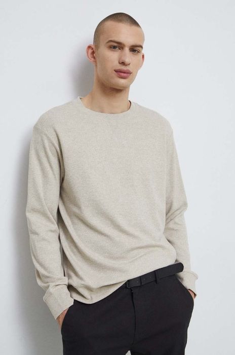 Лонгслів Medicine чоловічий колір бежевий однотонний (3010339) Лонгслів Medicine чоловічий колір бежевий однотонний (3010339)