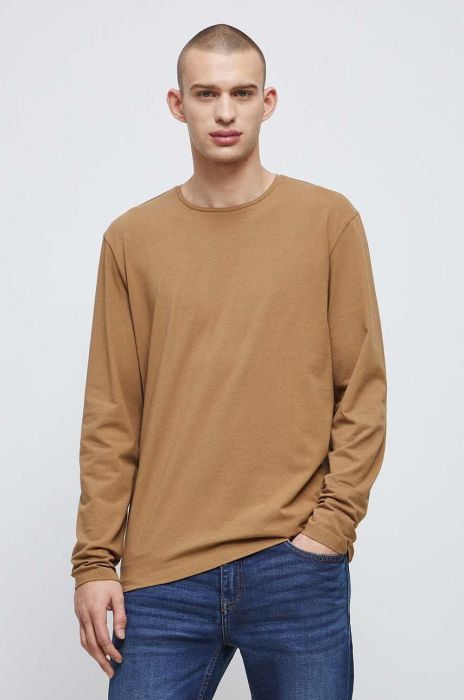 Лонгслів Medicine чоловічий колір коричневий однотонний (3005679) Лонгслів Medicine чоловічий колір коричневий однотонний (3005679)