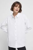 Сорочка Medicine жіноча колір білий relaxed класичний комір (3017609) Сорочка Medicine жіноча колір білий relaxed класичний комір (3017609)