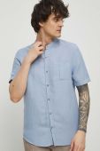 Сорочка Medicine чоловіча regular зі стійкою колір блакитний Сорочка Medicine чоловіча regular зі стійкою колір блакитний