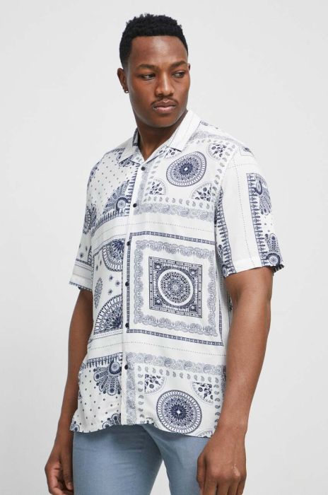 Сорочка Medicine чоловіча колір білий relaxed Сорочка Medicine чоловіча колір білий relaxed